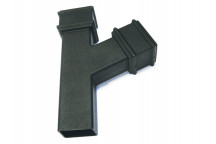 100MM X 75MM RECTANGULAR CAST IRON EFFECT 112.5° BRANCH