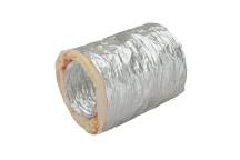 DOMUS EP100 ROUND ALUMINIUM INSULATED FLEXBILE HOSE 10M