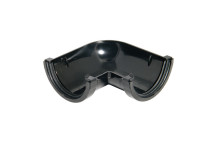 FLOPLAST MINIFLO GUTTER 90DEG ANGLE BLK