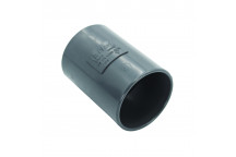 FLOPLAST S/WELD STRAIGHT COUPLING; 32MM ANTHRACITE GREY AG