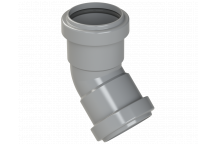 PUSHFIT OBTUSE BEND 45DEG; 40MM GREY