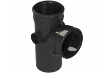 POLYPIPE RING-SEAL SINGL BRANCH;6\"/160MM 92.5D EQ BK