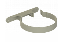 POLYPIPE RING-SEAL PIPE CLIPS (PLASTIC);6\"/160MM SOLV GRY