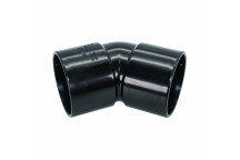 FLOPLAST S/WELD OBTUSE BEND 45 DEG OBTUSE OFFSET; 40MM BLACK