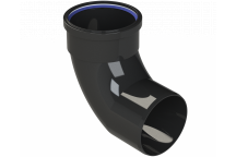 POLYPIPE RING-SEAL BEND (1XSCKT);4\"/110MM 92.5DEG BK