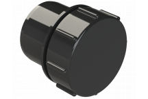 POLYPIPE S2000 40MM MUPVC SCREWED ACCESS PLUG - BLACK