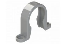 S/WELD PIPE CLIP; 32MM GREY