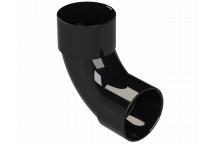 S/WELD SWEPT BEND 92.5DEG; 40MM BLACK