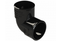 POLYPIPE S2000 32MM MUPVC 90DEG KNUCKLE - BLACK