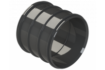 S2000 PIPE COUPLER; 4\"/110MM BLACK