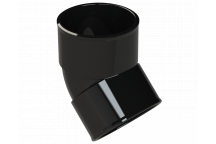 POLYPIPE S2000 50MM MUPVC 45 DEG OBT BEND - BLACK