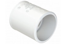 POLYPIPE S2000 32MM MUPVC STRAIGHT COUPLING - WHITE