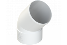 POLYPIPE RING-SEAL OFFSET BEND; 4\"/110MM 135 DEG WHI