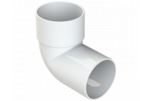 S/WELD SWIVEL BEND 92.5DEG; 50MM WHITE