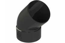 POLYPIPE RING-SEAL OFFSET BEND; 4\"/110MM 135 DEG BLK