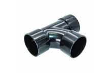 FLOPLAST S/WELD SWEPT TEE 92.5 DEG; 32MM BLACK