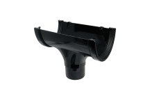FLOPLAST XTRAFLO RUN OUTLET; 170MM BLACK