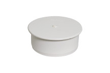FLOPLAST SOCKET STOP END PLUG;4\"/110MM SOIL WHITE