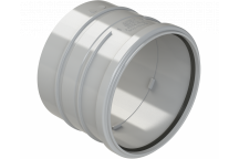 POLYPIPE RING-SEAL SINGLE SOCKET; 6\"/160MM GREY