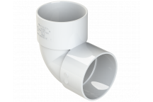 S/WELD KNUCKLE BEND 90DEG; 50MM WHITE