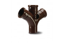 POLYPIPE RING-SEAL DOUBLE BRANCH; 4\"/110MM 112.5D BR