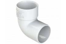 S/WELD SWIVEL BEND 92.5DEG; 40MM WHITE