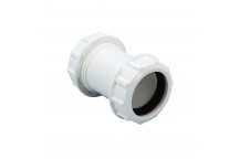 FLO UNI STRAIGHT CONNECTOR; 40MM WHT
