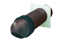 DOMUS 100MM ROUND COWL HIGH RISE KIT BROWN