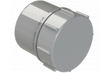 S/WELD SCREWED ACCESS STOP END PLUG; 50MM GREY