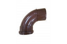 E.TUPLING 4\" SOIL SINGLE-SOCKET 90DEG BEND - BROWN
