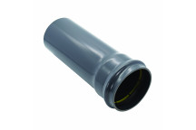 FLOPLAST RING-SEAL S/S SOIL PIPE;4\"/110MM 3M;ANTHRACITE GREY