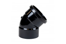 FLOPLAST RING-SEAL TOP OFFSET BEND 135D;4\"/110MM BLACK