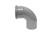 E.TUPLING 4\" SOIL SINGLE-SOCKET 90DEG BEND - GREY