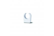 S/WELD PIPE CLIP; WHITE