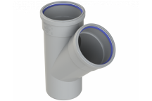 POLYPIPE RING-SEAL SINGLE BRANCH;4\"/110MM 135D EQ GY