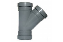 E.TUPLING 4\" SOIL 45DEG TRIPLE SOCKET BRANCH - GREY