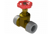 POLYPLUMB GATE VALVE BRASS; 22MM