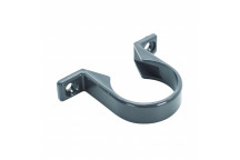 FLOPLAST S/WELD PIPE CLIP; 40MM ANTHRACITE GREY AG
