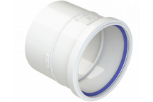 POLYPIPE RING-SEAL SINGLE SOCKET; 4\"/110MM WHITE