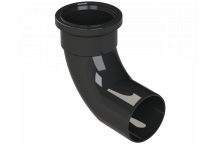 POLYPIPE RING-SEAL BEND (1XSCKT);3\"/82MM 92.5DEG BLK