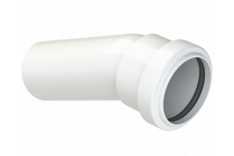 PUSHFIT SOIL BOSS BEND 157.5D;40MM WHITE