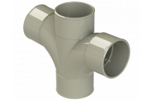 50MM MUPVC CROSS TEE 92.5DEG SG