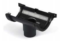 112MM ROUNDSTYLE CAST IRON EFFECT RUNNING OUTLET