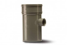 S2000 SINGLE BOSS PIPE;4\"/110MM S/S 32MM SOLV GREY