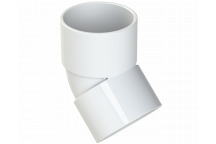 S/WELD OBTUSE BEND 45DEG; 32MM WHITE