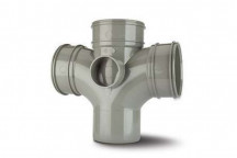 S2000 DOUBLE BRANCH;4\"/110MM 87.5DEG GRY