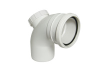 FLOPLAST RING-SEAL ACCESS BND 92.5 DEG;4\"/110MM WHITE