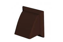 DOMUS 100MM COWL/DAMPER RND SPIGOT BROWN