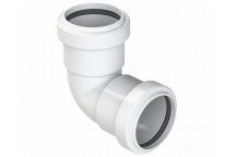 PUSHFIT KNUCKLE BEND 90DEG; 40MM WHITE