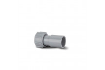 PUSHFIT OVERFLOW STRAIGHT ADAPTOR GREY